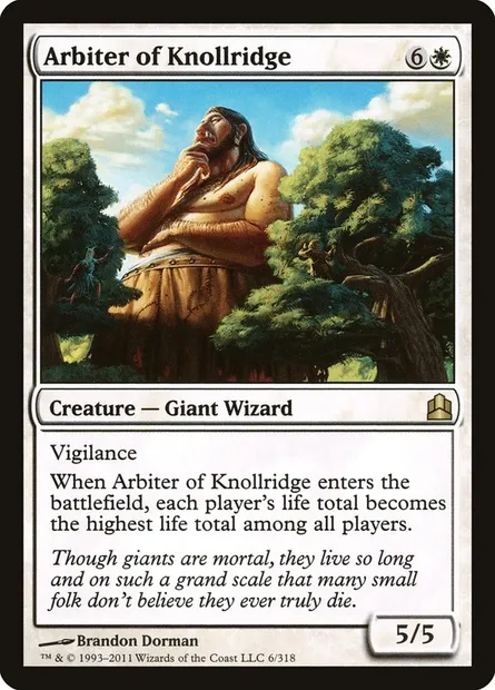 Arbiter of Knollridge, Magic card CMD 6 — Commander 2011 set