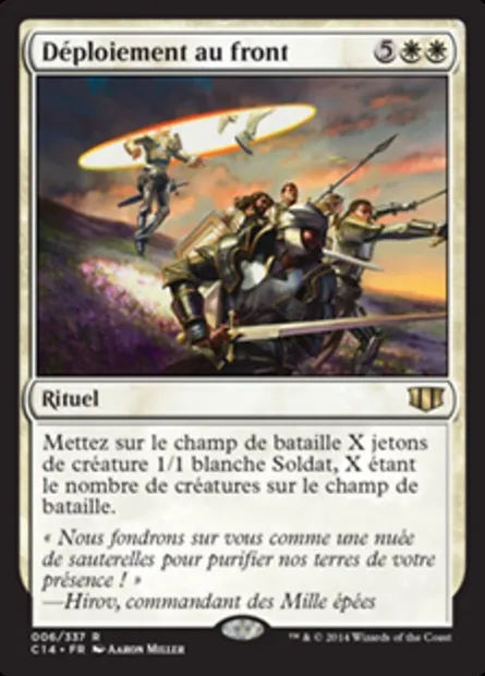 Déploiement au front, carte Magic C14 6 — extension Commander 2014