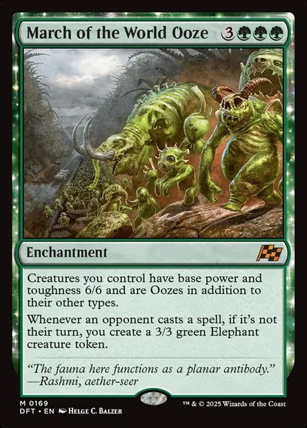 March of the World Ooze, Magic card DFT 169 — Aetherdrift set