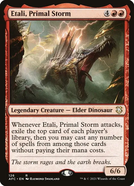 Etali, Primal Storm, Magic card AFC 126 — Forgotten Realms Commander set