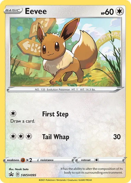 Eevee, Pokémon card SWSH 095 — SWSH Black Star Promos set