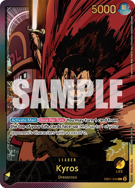 Kyros, One Piece card EB01-040 — MEMORIAL COLLECTION set