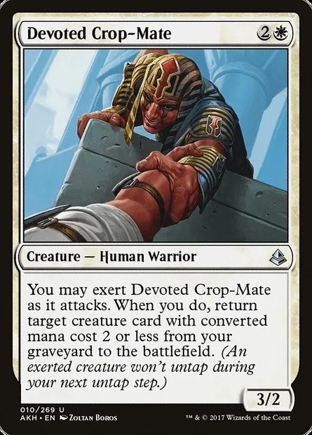 Devoted Crop-Mate, Magic card AKH 10 — Amonkhet set