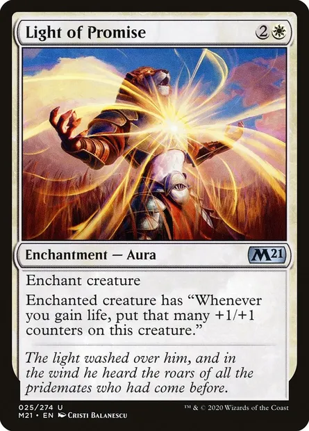 Light of Promise, Magic card M21 25 — Core Set 2021 set