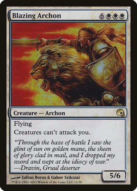Archonte brûlant, carte Magic PD3 11 — extension Premium Deck Series: Graveborn
