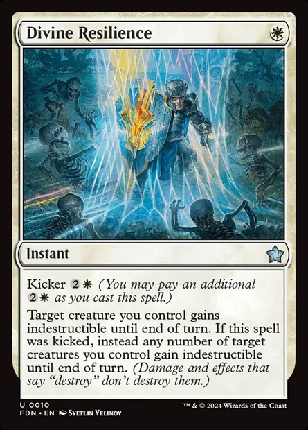 Divine Resilience, Magic card FDN 10 — Foundations set