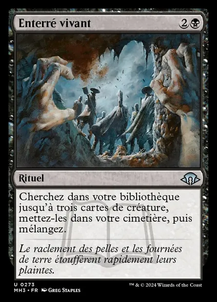 Enterré vivant, carte Magic MH3 273 — extension Modern Horizons 3