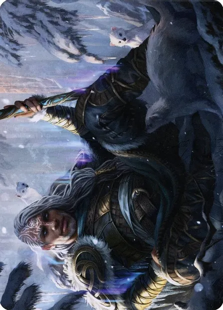 Jorn, God of Winter // Jorn, God of Winter, carte Magic AKHM 47 — extension Kaldheim Art Series