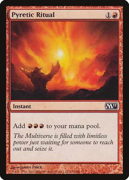 Pyretic Ritual, Magic card M11 153 — Magic 2011 set