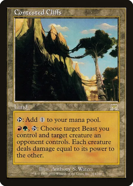 Contested Cliffs, Magic card ONS 314 — Onslaught set