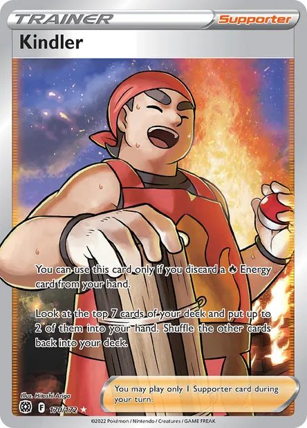 Kindler, Pokémon card BRS 170 — Brilliant Stars set