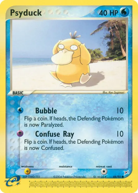 Psyduck, Pokémon card MA 44 — Team Magma vs Team Aqua set