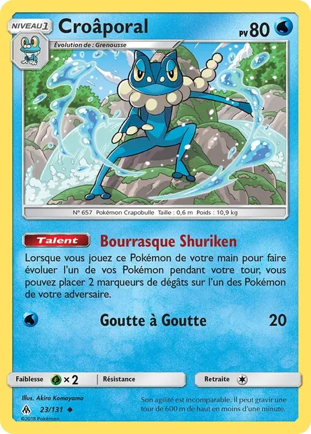 Croâporal, carte Pokémon FLI 23 — extension Lumière Interdite