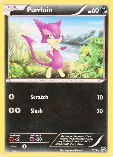 Chacripan, carte Pokémon TK5Z 025 — extension BW Trainer Kit Zoroark