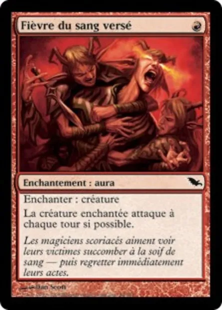 Fièvre du sang versé, carte Magic SHM 84 — extension Sombrelande