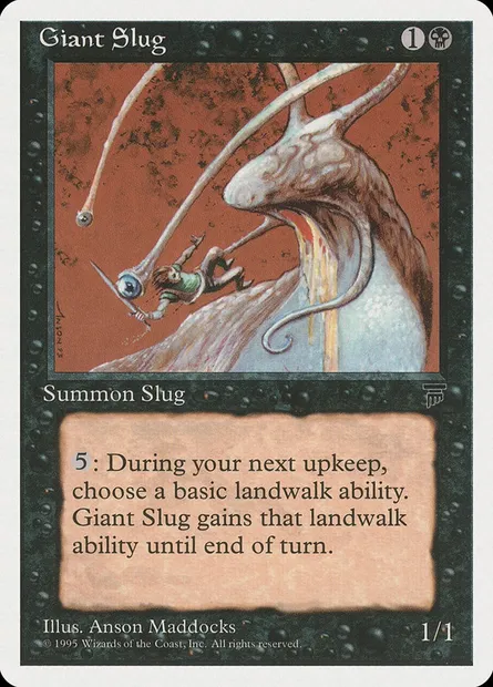 Giant Slug, carte Magic CHR 33 — extension Chronicles