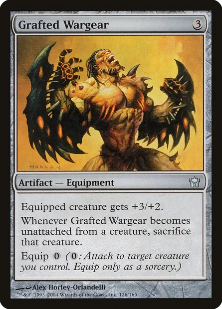 Grafted Wargear, Magic card 5DN 126 — Fifth Dawn set