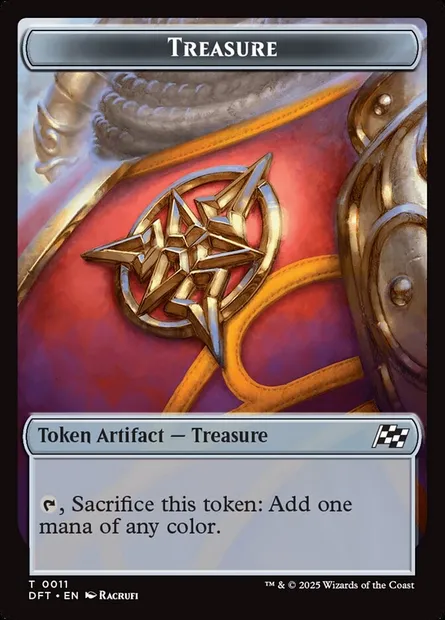 Treasure, Magic card TDFT 11 — Aetherdrift Tokens set