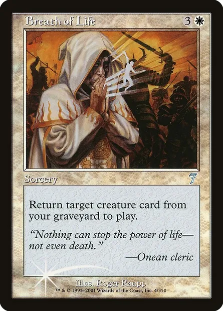 Souffle de vie, carte Magic 7ED 4★ — extension Septième Edition