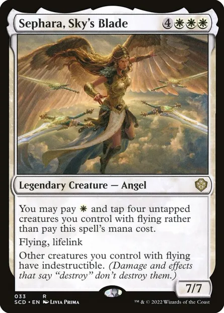 Sephara, Sky's Blade, Magic card SCD 33 — Starter Commander Decks set
