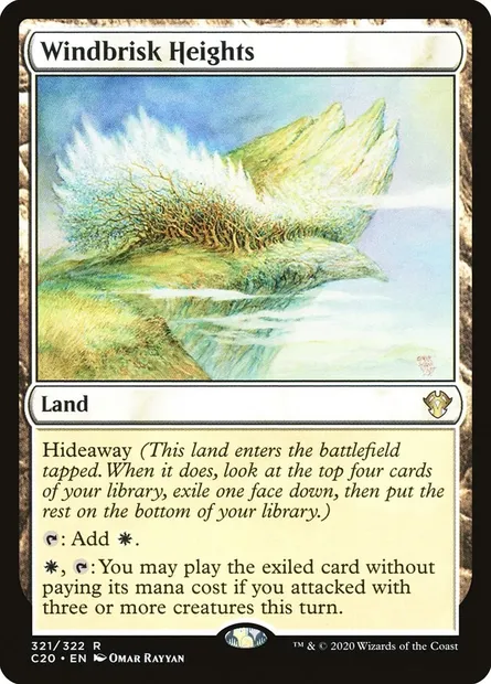 Windbrisk Heights, Magic card C20 321 — Commander 2020 set