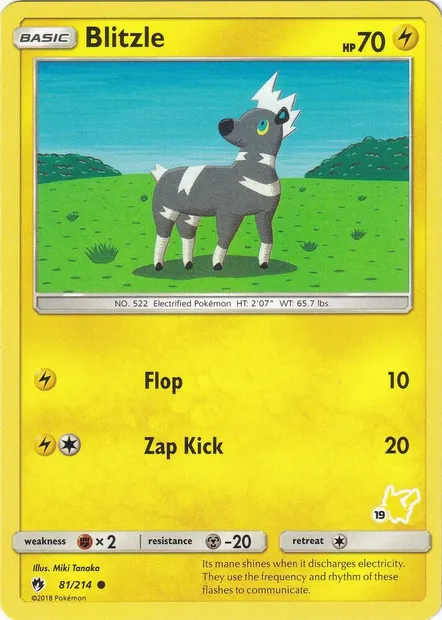 Blitzle, Pokémon card BA20 081p-19 — Battle Academy 2020 set