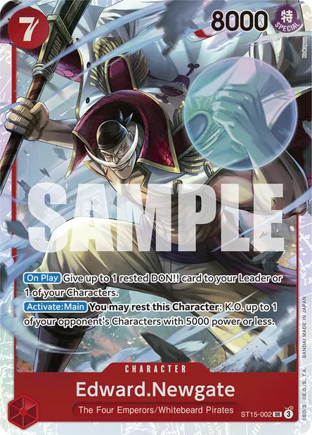 Edward.Newgate, One Piece card ST15-002 — Red Edward.Newgate set