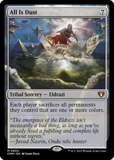 All Is Dust, Magic card CMM 800 — Commander Masters set