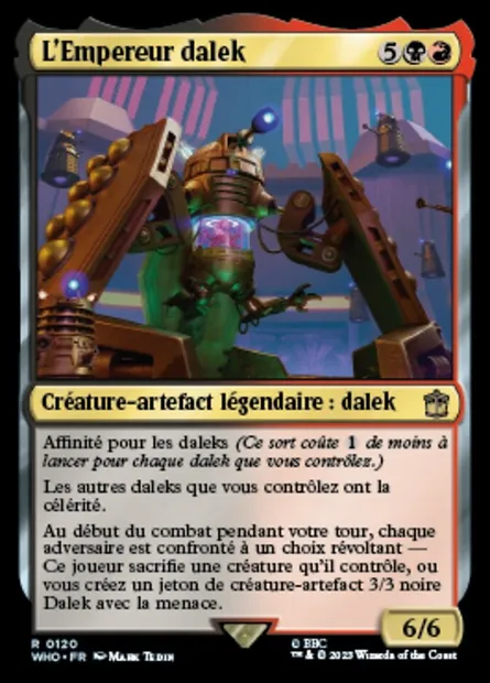 L'Empereur dalek, carte Magic WHO 120 — extension Doctor Who