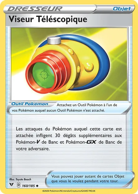 Viseur Téléscopique, carte Pokémon VIV 160 — extension Voltage Éclatant