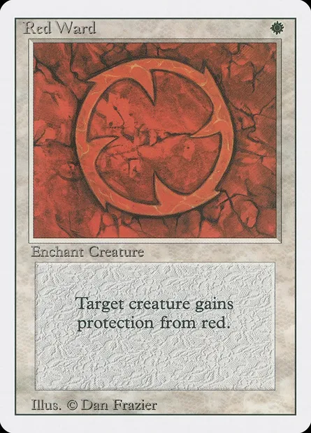 Red Ward, Magic card 3ED 33 — Revised Edition set