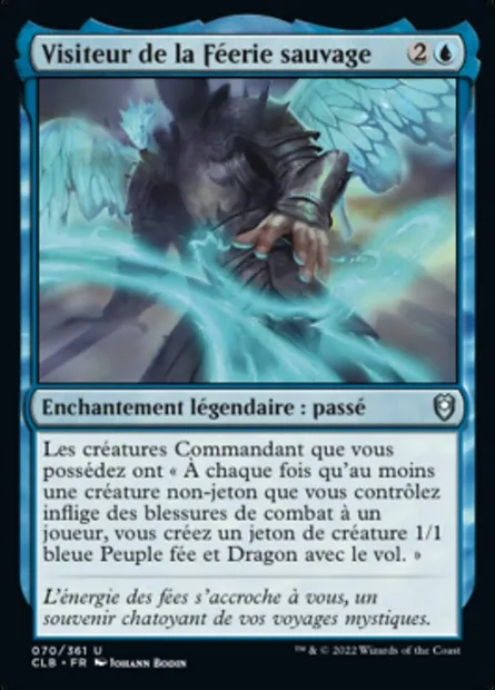 Visiteur de la Féerie sauvage, carte Magic CLB 70 — extension Commander Légendes : la bataille de la Porte de Baldur