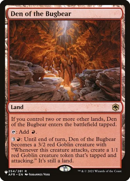 Tanière du gobelours, carte Magic PLST AFR-254 — extension The List