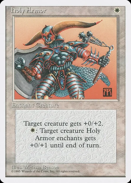 Holy Armor, Magic card 4ED 29 — Fourth Edition set