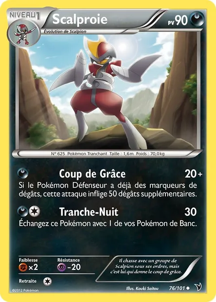 Scalproie, carte Pokémon NVI 76 — extension Nobles Victoires