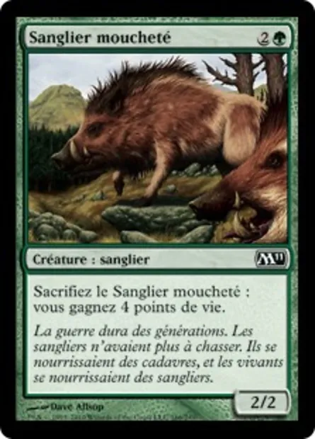 Sanglier moucheté, carte Magic M11 166 — extension Magic 2011