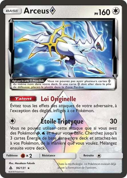 Arceus ◇, carte Pokémon FLI 96 — extension Lumière Interdite