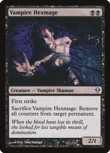 Vampire Hexmage, Magic card ZEN 114 — Zendikar set