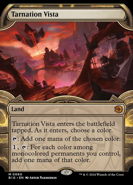 Tarnation Vista, Magic card BIG 60 — The Big Score set