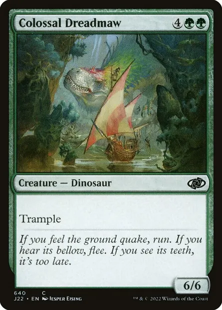 Colossal Dreadmaw, Magic card J22 640 — Jumpstart 2022 set