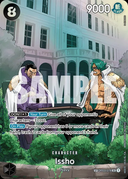 Issho, One Piece card OP03-078 — PILLARS OF STRENGTH set