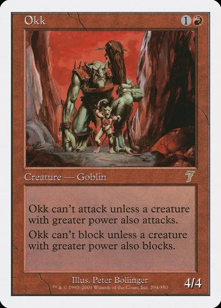Okk, carte Magic 7ED 204 — extension Septième Edition