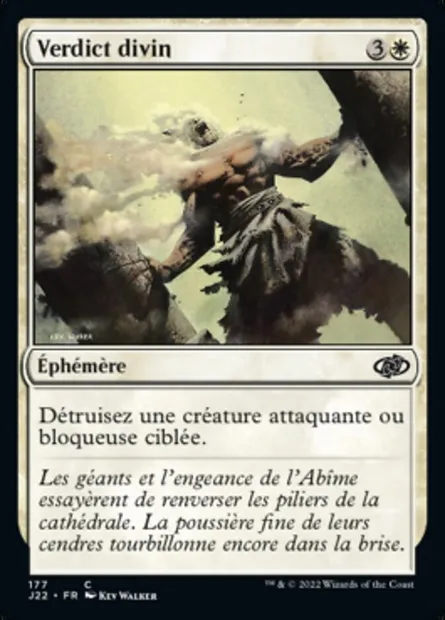 Verdict divin, carte Magic J22 177 — extension Jumpstart 2022