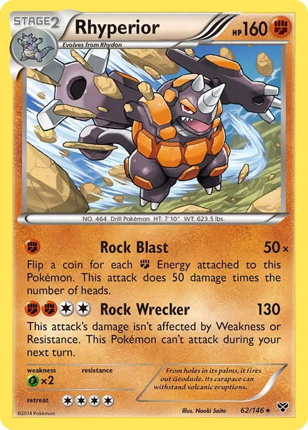 Rhyperior, Pokémon card XY 62 — XY set