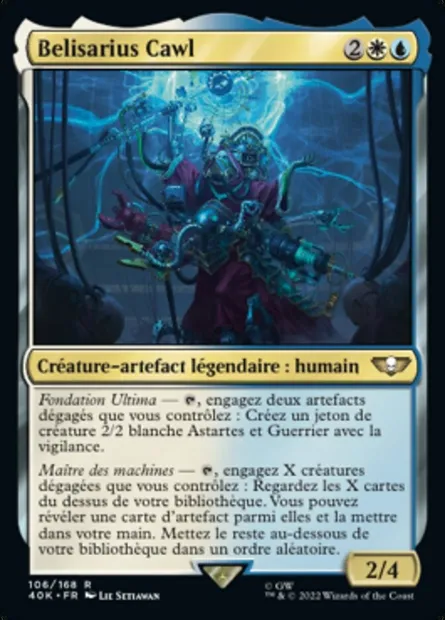 Belisarius Cawl, carte Magic 40K 106 — extension Warhammer 40,000 Commander