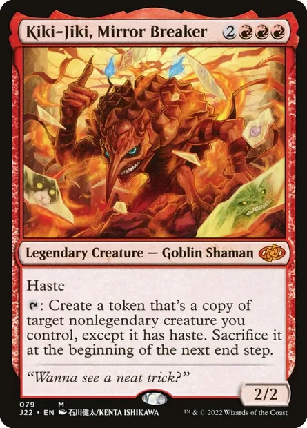 Kiki-Jiki, Mirror Breaker, Magic card J22 79 — Jumpstart 2022 set