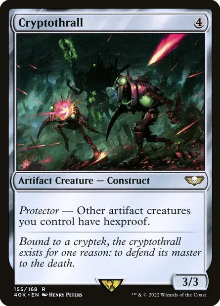 Cryptothrall, Magic card 40K 155 — Warhammer 40,000 Commander set