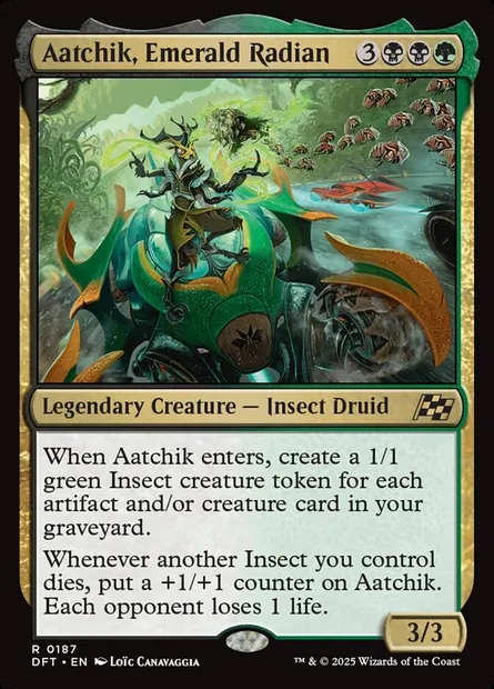 Aatchik, Emerald Radian, Magic card DFT 187 — Aetherdrift set
