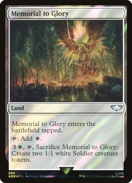 Memorial to Glory, Magic card 40K 283★ — Warhammer 40,000 Commander set