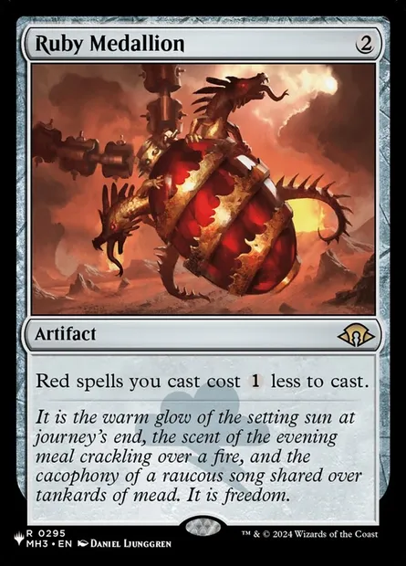 Médaillon de rubis, carte Magic PLST MH3-295 — extension The List